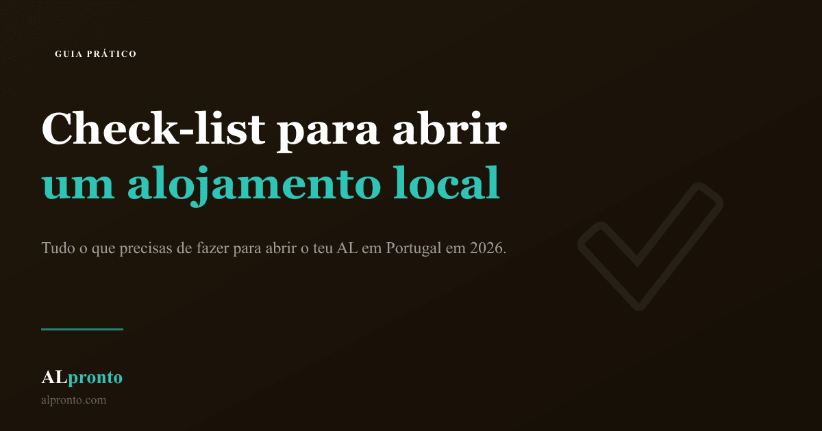 Alojamento local em Portugal pronto para receber hóspedes