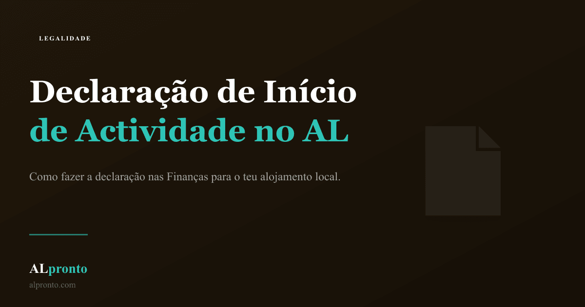 Declaração de Início de Actividade no Alojamento Local — Guia Completo ...